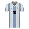 Officiële Voetbalshirt + Korte Broek Argentinië Messi 10 Jubileum 2024 - Kids